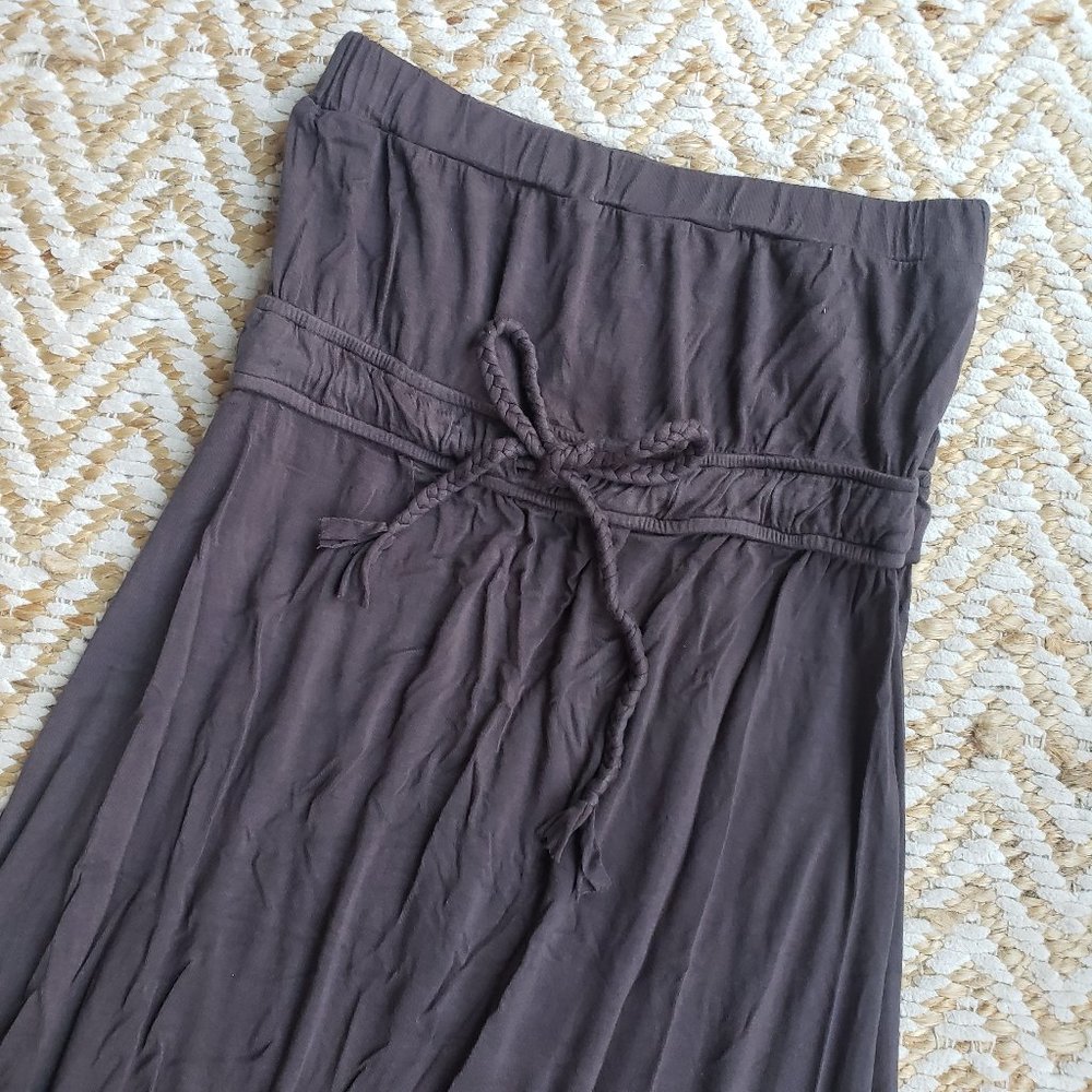 Zenana Outfitters Dark Gray Tube Dress SMALL - Picture 3 of 8